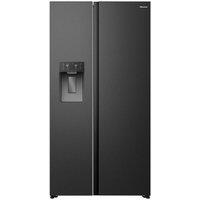 Hisense PureFlat RS5P528STFC American-Style Smart Fridge Freezer - Black Stainless Steel, Stainless Steel