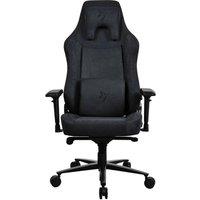 AROZZI Vernazza XL Supersoft Fabric Gaming Chair - Pure Black, Silver/Grey,Black