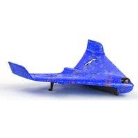 RCG Racing ZY325 Stealth Mini Remote Control Flying-Wing Plane - Blue, Blue