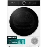 HISENSE 5i Series DH5I904BWBC WiFi-enabled 9 kg Heat Pump Tumble Dryer - White, Black
