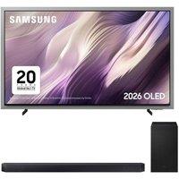 80"-84" Samsung S99H 83" OLED 4K Vision AI Smart TV 2026 & HW-Q600H/XU 3.1.2 Wireless Sound Bar Bundle, Black