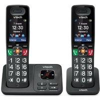 VTECH MS5151 Cordless Phone - Twin Handsets, Black, Black