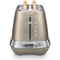 DELONGHI Diadema CTV3003.BZ 4-Slice Toaster - Brushed Steel Bronze, Brushed Steel