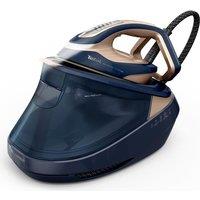 TEFAL Pro Express Vision Max GV9910G0 Steam Generator Iron - Navy Blue & Gold, Gold,Blue