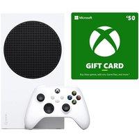 Microsoft XBOX Series S 1 TB SSD & Gift Card &pound;50 Bundle, White