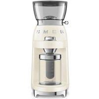 Smeg 50's Style CGF03CRUK Electric Coffee Grinder - Cream, Cream