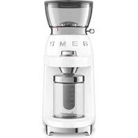 Smeg 50's Style CGF03WHUK Electric Coffee Grinder - White, White