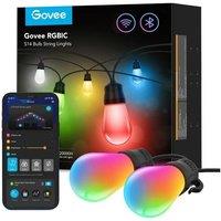 GOVEE H7020 Smart Outdoor Festoon String Lights - Black