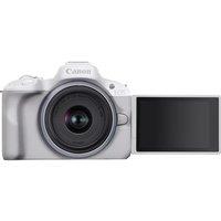 CANON EOS R50 Mirrorless Camera with RF-S 18-45 mm f/4.5-6.3 IS STM Lens - White, White