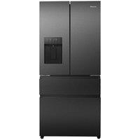 HISENSE PureFlex Slim RF512P5SBD American-Style Smart Fridge Freezer - Black, Black