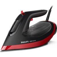 PHILIPS DST6130/40 6000 Series Steam Iron - Black & Red, Red,Black