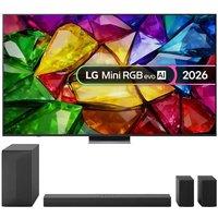 Lg MRGB88 Mini RGB AI 4K HDR Smart TV 2026 & US60TR 5.1 Wireless Sound Bar Bundle