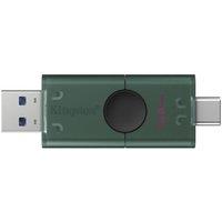 KINGSTON DataTraveler Duo USB 3.2 Memory Stick - 128 GB, Green, Green