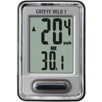 CATEYE Velo 7 Cycle Computer - Black & Grey