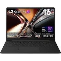 LG Gram 16 Pro 16" Laptop, Copilot PC - Intel Core X7, 1 TB SSD, Carbon Black, Black