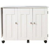TEKNIK 5414873 Sewing & Craft Cart - White