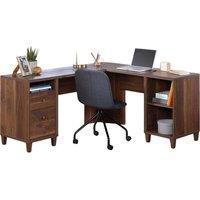 TEKNIK 5433812 Willow L-Shaped Desk - Walnut