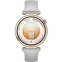 HUAWEI Watch GT 7 - Gold with Grey Composite Leather Strap, 41 mm, Gold,Silver/Grey