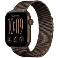 APPLE Watch Series 12 GPS Cellular 42mm Dark Bronze Aluminum Case with Dark Bronze Milanese Loop, Brown