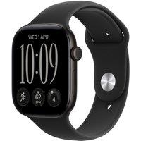 APPLE Watch Series 12 GPS Cellular 46mm Black Aluminum Case with Black Sport Band - S/M, Black