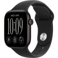 APPLE Watch Series 12 GPS 42mm Black Aluminum Case with Black Sport Band - M/L, Black