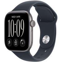 APPLE Watch Series 12 GPS 42mm Space Gray Aluminum Case with Navy Blue Sport Band - M/L, Blue,Silver/Grey