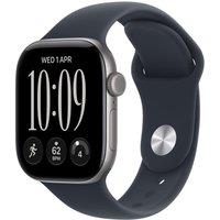 APPLE Watch Series 12 GPS 42mm Space Gray Aluminum Case with Navy Blue Sport Band - S/M, Blue,Silver/Grey