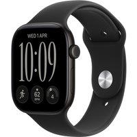 APPLE Watch Series 12 GPS 46mm Black Aluminum Case with Black Sport Band - M/L, Black