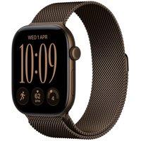 APPLE Watch Series 12 GPS 46mm Dark Bronze Aluminum Case with Dark Bronze Milanese Loop - M/L, Brown
