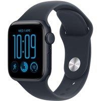 APPLE Watch SE 3 GPS Cellular 40mm Midnight Aluminum Case with Navy Blue Sport Band - S/M, Black,Blue