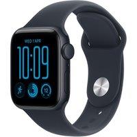 APPLE Watch SE 3 GPS 40mm Midnight Aluminum Case with Navy Blue Sport Band - M/L, Black,Blue