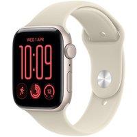 APPLE Watch SE 3 GPS 44mm Starlight Aluminum Case with Sand Sport Band - S/M, Cream