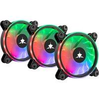 WHITE SHARK Nebula 120 mm Case Fan Twin Pack, Black