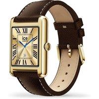 ICE WATCH TKS 2.0 Smart Watch - Gold with Brown Leather Strap, 32 mm, Gold,Brown