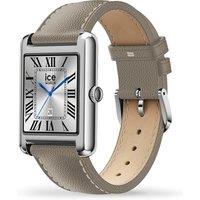 ICE WATCH TKS 2.0 Smart Watch - Silver, Leather Strap, 32 mm, Silver/Grey