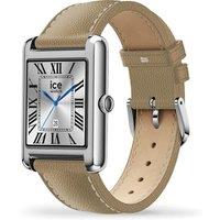 ICE WATCH TKS 2.0 Smart Watch - Silver, Taupe Leather Strap, 32 mm, Gold,Black