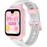 Ice WATCH Ice Kids 2.0 4G Smart Watch - White, Silicone Strap, 20 mm, White,Pink