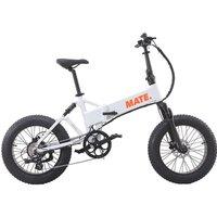 MATE X Evo Electric Folding Bike - Ghost Gravity, White