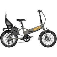 MATE Go Electric Folding Bike - Shadow Glow, Silver/Grey