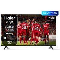 50" HAIER S80G QLED 4K HDR Smart Fire TV with Freely - H50S80GUF, Black