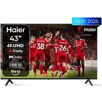 HAIER K85 LED 4K HDR Smart Fire TV with Freely - H43K85GUF, Black