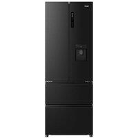 HAIER HFR3720DWMB Slim American-Style Fridge Freezer - Slate Black, Black