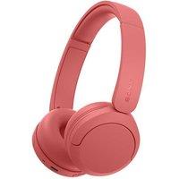 SONY WH-CH535 Wireless Bluetooth Headphones - Coral Red, Red
