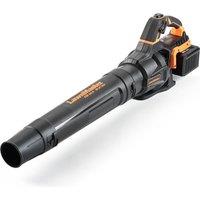 LAWNMASTER CLBL4807-01 48V Cordless Leaf Blower - Orange & Black, Black,Orange