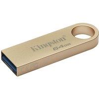 KINGSTON DataTraveler SE9 G3 USB 3.2 Flash Drive - 64 GB, Gold, Gold