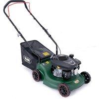 Webb Classic WER16DV130 Cordless Petrol Rotary Lawnmower - Black & Green, Black,Green