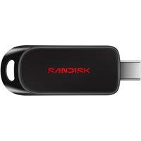 SANDISK USB-C Flash Drive - 64 GB, Black, Black