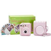 INSTAX Mini 12 Instant Camera Bundle - Blossom Pink, Pink