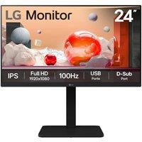 LG 24BA550-B Full HD 24 IPS Monitor - Black, Black