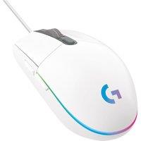 Logitech G102 Lightsync Optical Gaming Mouse - White, White